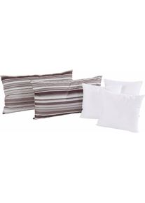 Dekokissen »Elba« 5-teilig , weiss , Westfalia Schlafkomfort , Obermaterial: 100% Polyester