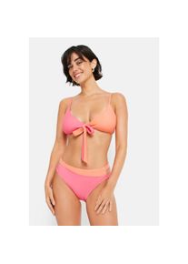 Lscn By Lascana, Unisex, LSCN by LASCANA Triangel-Bikini &raquo;Auri&laquo; Set, in Colourblock-Optik, coral, pink, 36, Cup C/D, In Colourblock-Optik