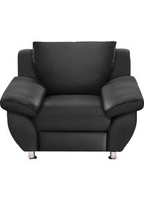 Sessel »Pilar elegant und zeitloses Design, komfortabel, bequeme Armlehnen« , schwarz , DOMO collection
