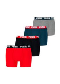 Puma , Damen , Boxershorts »MEN EVERYDAY BOXER 4P ECOM« Packung, 4er Pack, mit breitem Logo-Webbund , rot , Herrenunterhose von Puma