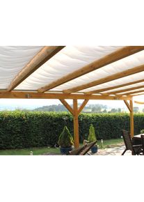 Floracord, Sonnensegel &raquo;Wasser- und schmutzabweisend&laquo; 512 x 300 cm mit 5 Feldern, mit Seilspanntechnik, wei&szlig;, Polyester, B/T: 91 cm x 275 cm