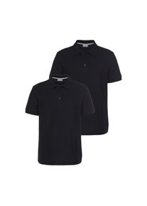 Eastwind, Herren, Poloshirt 2er-Pack, Kurzarm, f&uuml;r vielseitige Outfits, aus 100% Baumwolle, schwarz, 3XL (64/66), Kurzarm und h&uuml;ftlang f&uuml;r optimale 