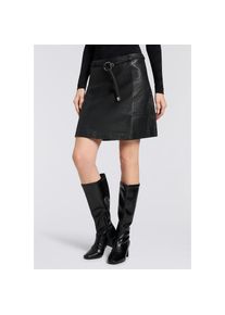 Mauritius, Unisex, Lederrock &raquo;GWHalie&laquo; Set, inkl. Fleckg&uuml;rtel, 2 Stk. mit Flechtg&uuml;rtel, schwarz, XS, Lederrock GWHalie von GIPSY by Mauritius, 