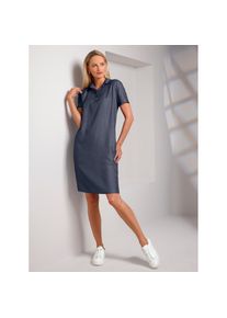 Heine, Unisex, Heine Shirtkleid &raquo;Kleid&laquo; Nahttasche, dunkelblau, 34, Normalgr&ouml;ssen, gewebte Qualit&auml;t