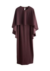 next Maxikleid mit Cape Regular Fit Damen Gr&ouml;&szlig;e 48 schoko Winterkleid