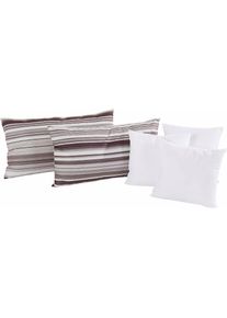 Dekokissen »Elba« 5-teilig , weiss , Westfalia Schlafkomfort , Obermaterial: 100% Polyester