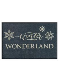 Fussmatte »Winter Wonderland Fussmatte« quadratisch , beige , wash+dry by Kleen-Tex