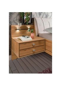 Wiemann, Wiemann Nachtkonsole &raquo;Kiruna&laquo; schwebende Optik, eiche teilmassiv, Holz teilmassiv, B/H/T: 60 cm x 48 cm x 43 cm