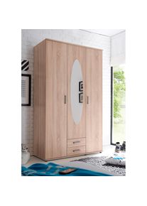 Kleiderschrank »Paul Schlafzimmerschrank mit Spiegel« Schlafzimmer Schrank Garderobe Bestseller , braun , Schlafkontor