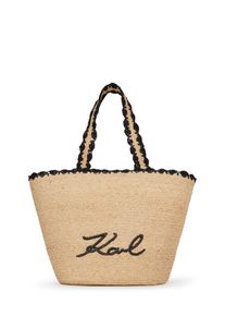 K by KARL LAGERFELD Karl Lagerfeld Strandtasche 'Scallop Beach' Damen Gr&ouml;&szlig;e One Size beige / schwarz