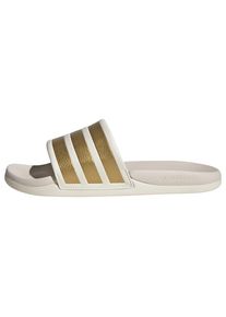 adidas Sportswear Badeschuh 'Adilette Comfort 2.0' Damen, gold / wei&szlig;, Gr&ouml;&szlig;e 9