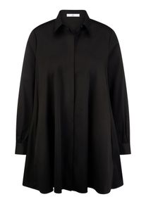 Emilia Lay - Long-Bluse, schwarz, Gr. 48, Baumwolle