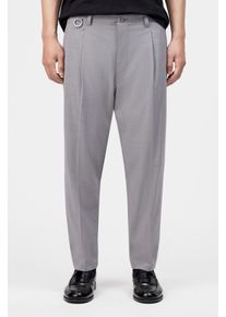 DRYKORN DEVYN Hose mit D-Ring Detail in Gabardine in grau, Größe 34x34