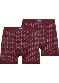 Herren Hose kurz bordeaux-bedruckt