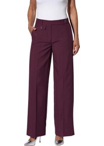 Damen Hose mit Bügelfalten, pflegeleicht burgund