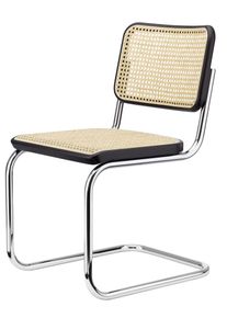 S 32 V Stahlrohr Klassiker Freischwiger Thonet Schwarz - Chrom