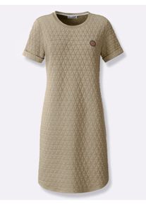 Witt Damen Sommerkleid im Jacquard-Muster, schlamm, Größe 44, 58% Polyester, 40% Baumwolle, 2% Elasthan