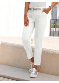 Witt Damen Jeans mit v-förmigem Sattel, weiß, Größe 44, 98% Baumwolle, 2% Elasthan