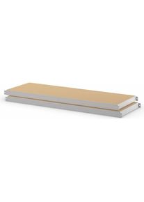 Tablettes en aggloméré, lot de 2, profondeur 486 mm, largeur 1436 mm eurokraft basic