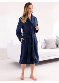 Caw&ouml; Witt Damen Damenbademantel, marine, Gr&ouml;&szlig;e 40/42, 80% Baumwolle, 20% Polyester