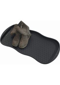 Boxxx Schuhabtropftasse , Anthrazit , Kunststoff , 38x75 cm , stabil, leicht zu reinigen, erh&ouml;hter Rand, profiliert , Teppiche & B&ouml;den, Fussmatten & Schuhabtropftassen