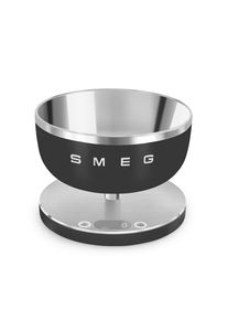 Smeg Elektrische K&uuml;chenwaage , Schwarz , Kunststoff , 20.5x15.0x20.5 cm , Abschaltautomatik, digitale Anzeige, inkl. Batterie , K&uuml;chenger&auml;te, K&uuml;chenwaagen