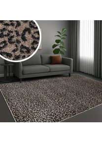 Teppich »Fynna, Leopardenmuster« rechteckig 9 mm Höhe Leo Design, modern, Wohnzimmer, Schlafzimmer, Esszimmer , GOODproduct , Obermaterial: 100%...