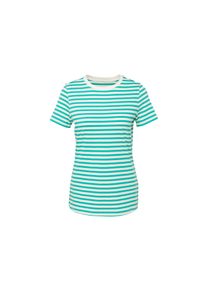 Tchibo - T-shirt basique turquoise-blanc &agrave; rayures - taille: XL - blanc/vert/&agrave; rayures