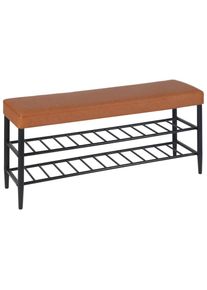 Schuhbank »mit zwei Ablagen 100 x 50 cm« , relaxdays