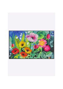 Salonloewe, Fussmatte rechteckig 7 mm H&ouml;he, gr&uuml;n, bunt, Kunstfaser, Polyamid, 7 mm