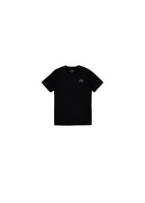 Alpha Industries, Herren, T-Shirt &raquo;Basic T-Shirt SL TPU&laquo;, schwarz, chrome, S, Single Jersey Stoff