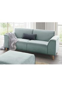 Home Affaire, Home Affaire 2-Sitzer &raquo;Janek Scandic Design, elegant und zeitlos&laquo; mit Federkern und Keder in scandinavischem Design, mint, Struktur fein