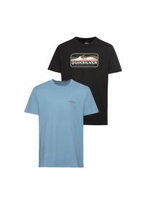 Quiksilver , Damen , T-Shirt Packung, 2er-Pack, 2 Stk. , blau , Doppelpack T-Shirt von Quiksilver