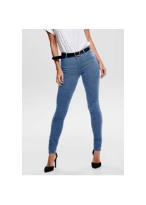 Only, Unisex, Only Skinny-fit-Jeans &raquo;ONLRAIN LIFE REG SKINNY DNM&laquo; mit G&uuml;rtelschlaufen, medium blau denim, S (36), L&auml;nge 30, Skinnyjeans von Only