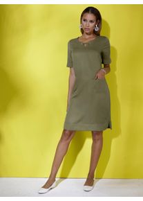 WITT Damen Etuikleid mit Reissverschluss hinten, oliv, Gr&ouml;&szlig;e 36, 77% Viskose, 23% Lyocell