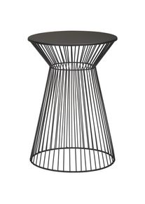 Landscape Beistelltisch , Schwarz , Metall , rund , Rundrohr, rund , 33x47x33 cm , Bsci , Wohnzimmer, Wohnzimmertische, Beistelltische, Beistelltische rund