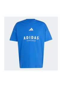 ADIDAS SPORTSWEAR Sportshirt Herren, royalblau / weiß, Größe M