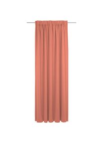Adam, Vorhang &raquo;Uni Collection light&laquo; Multifunktionsband 1 Stk. tlg. aus 100% Bio-Baumwolle, orange, Jacquard, Baumwolle