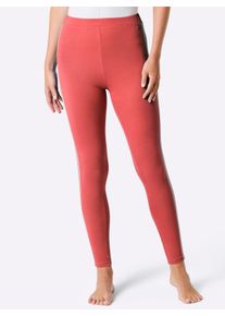 feel good Witt Damen Leggings, grapefruit, Gr&ouml;&szlig;e 36/38, 95% Baumwolle, 5% Elasthan