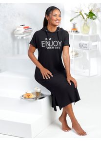 feel good Witt Damen Kleid, schwarz, Gr&ouml;&szlig;e 44/46, 95% Viskose, 5% Elasthan