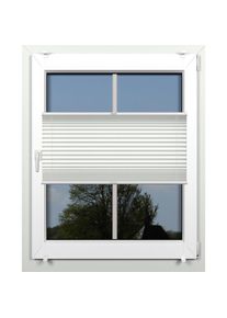 Indeko, Indeko Plissee &raquo;simple&laquo; Lichtschutz ohne Bohren verspannt mit Klemmtr&auml;gern, nach Mass, wei&szlig;, wei&szlig;, wei&szlig;, Obermaterial: 94% Polyester, 6% 