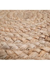 Paco Home, Teppich &raquo;Viborg 594&laquo; rund 6 mm H&ouml;he Jute, Modern, Boho, Ethno, Handgefertigter Natur-Teppich, beige, Jute, 6 mm