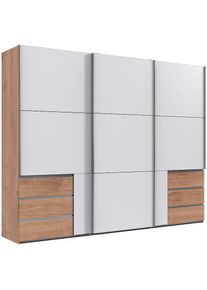 wimex, Schwebetürenschrank »Level by fresh to go«, plankeneichefarben, weiß, B/H/T: 300 cm x 236 cm x 65 cm