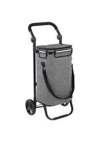HEINE HOME, HEINE HOME Transportwagen &raquo;Einkaufstrolley&laquo;, grau, Aluminium, Kunstfaser, Polyester