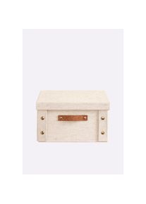 HEINE HOME, HEINE HOME Aufbewahrungsbox, sand, Kunststoff, Papier, Polyester, B/H/T: 26,5 cm x 14,5 cm x 31,5 cm