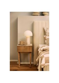 Homsy By Ana Johnson, homsy by Ana Johnson Nachttisch »Solva« geriffelte Front, helle Holzoptik aus Eschenholz, Breite 39 cm, naturfarben, B/H/T: 39 x