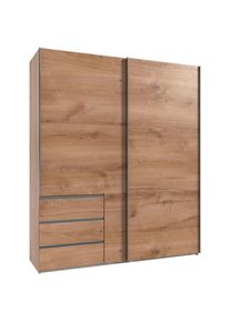wimex, Schwebetürenschrank »Level by fresh to go«, plankeneichefarben, B/H/T: 200 cm x 236 cm x 65 cm