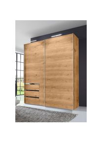 wimex, Schwebetürenschrank »Level by fresh to go«, plankeneichefarben, B/H/T: 250 cm x 216 cm x 65 cm
