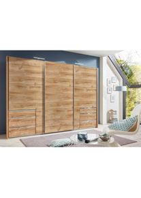 wimex, Schwebetürenschrank »Level by fresh to go«, plankeneichefarben, B/H/T: 300 cm x 216 cm x 65 cm