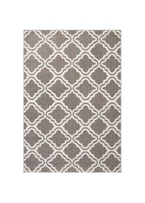 my home, my home Teppich &raquo;Debora&laquo; rechteckig 13 mm H&ouml;he Kurzflor Teppich, gemustert, geometrisches Design, weich, grau, Obermaterial: 100% 